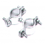 Σφιγκτήρες σωλήνα διπλοί με αποστάτη βαρέως τύπου Inox M8461